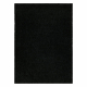 Alfombra BUENOS 6649 shaggy liso, de un solo color negro