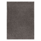 Tapis BUENOS 6646 shaggy uni, couleur unique gris