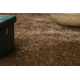 Teppich BUENOS 6650 shaggy schlicht, einfarbig dunkelbeige