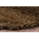 Teppich BUENOS 6650 shaggy schlicht, einfarbig dunkelbeige