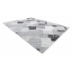 Tæppe SAMPLE REMI Geometrisk grå / sort