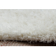 Matto BUENOS pyöreä 7001 shaggy tavallinen, yksivärinen valkoinen