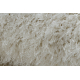 Tepih BUENOS krug 7001 shaggy obična, jednobojna bijeli
