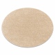 Carpet BUENOS circle 6652 shaggy plain, single color cream