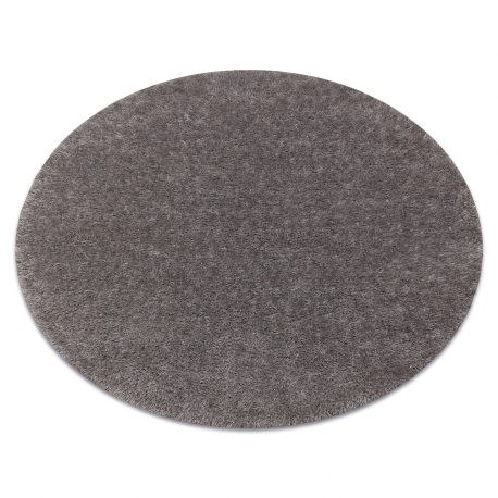 Carpet BUENOS circle 6646 shaggy plain, single color grey