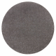 Alfombra BUENOS circulo 6646 shaggy liso, de un solo color gris