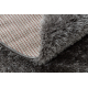 Teppich BUENOS Kreis 6646 shaggy schlicht, einfarbig grau