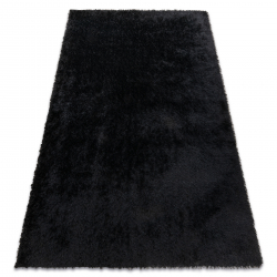 Tapis SAMPLE Shaggy ALPINE 00052A uniforme, noir