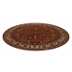 Tapete de lã KASHQAI 4362 200 cercle ornamento bordó / bege