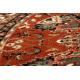 Wollen tapijt KASHQAI 4362 200 cirkel ornament bordeaux rode kleur / beige