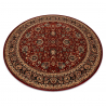 Dywan wełniany KASHQAI 4362 300 koło ornament bordo / czarny