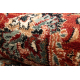 Wollen tapijt KASHQAI 4362 300 cirkel ornament bordeaux rode kleur / zwart