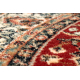 Wollen tapijt KASHQAI 4362 302 cirkel ornament bordeaux rode kleur / beige