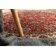Wollen tapijt KASHQAI 4362 302 cirkel ornament bordeaux rode kleur / beige