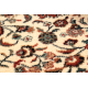 Wollen tapijt KASHQAI 4362 102 cirkel ornament beige / bordeaux rode kleur