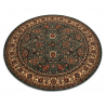Dywan wełniany KASHQAI 4362 400 koło ornament zielony / bordo