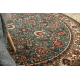 Wool carpet KASHQAI 4362 410 circle ornament green / beige