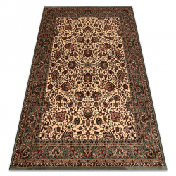 Dywan wełniany KASHQAI 4362 101 ornament beż / zielony