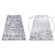 Tapis MEFE moderne 6184 Pavage brique - Structural deux niveaux de molleton gris foncé