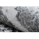 Kilimas MEFE Šiuolaikinis 6184 Grindinio akmenys plytos - Struktūrinis, dviejų sluoksnių vilna tamsiai pilka