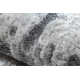 Kilimas MEFE Šiuolaikinis 8722 Eilutės Senovinis - Struktūrinis, dviejų sluoksnių vilna, pilka / balta