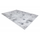 Modern MEFE Teppich 8725 Kreise Fingerabdruck - Strukturell zwei Ebenen aus Vlies grau