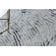 Dywan MEFE nowoczesny 8725 Koła odcisk palca - Strukturalny, dwa poziomy runa szary