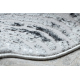 Modern MEFE matta 8725 Circles Fingerprint - structural två nivåer av hudna grå 