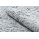 Moderne MEFE Teppe 8725 Sirkler Fingeravtrykk - strukturell to nivåer av fleece grå 