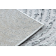 Modern MEFE Teppich 8725 Kreise Fingerabdruck - Strukturell zwei Ebenen aus Vlies grau