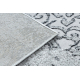 Modern MEFE Teppich 8724 Ornament vintage - Strukturell zwei Ebenen aus Vlies grau