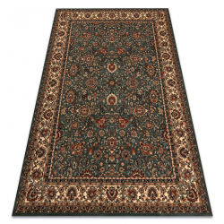 Dywan wełniany KASHQAI 4362 410 ornament zielony / beż