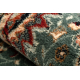 Wool carpet KASHQAI 4362 410 ornament green / beige