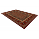 вовняний килим KASHQAI 4301 300 східні, рамка теракотовий / зелений