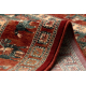 Wool carpet KASHQAI 4301 300 oriental, frame terracotta / green 