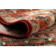 Vilnonis kilimas KASHQAI 4301 300 rytietiškas, rėmelis terakota / žalia