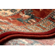 KASHQAI 4301 300 gyapjú szőnyeg keleti, keret terrakotta / zöld