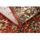 Wollen tapijt KASHQAI 4362 200 ornament bordeaux rode kleur / beige 