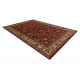 Wollen tapijt KASHQAI 4362 302 ornament bordeaux rode kleur / beige 