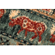 Tapete de lã KASHQAI 4301 500 oriental, quadro bege / verde