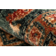 Tapis en laine KASHQAI 4301 500 oriental, cadre beige / vert