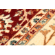 Tapete de lã KASHQAI 4303 106 Flores, quadro bege / bordó