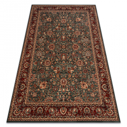 Tapis en laine KASHQAI 4362 400 ornement vert / bordeaux