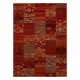 KASHQAI 4327 300 gyapjú szőnyeg Patchwork bordó