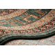 KASHQAI 4349 400 gyapjú szőnyeg keleti, keret zöld