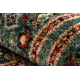 Tappeto di lana KASHQAI 4349 400 orientale, cornice verde