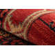 Wollteppich KASHQAI 4349 500 orientalisch, Rahmen rotwein 