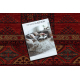 Wool carpet KASHQAI 4349 500 oriental, frame claret 