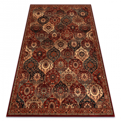 Tapis en laine KASHQAI 4373 301 oriental, treillis terre cuite / beige
