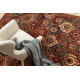 Vilnonis kilimas KASHQAI 4373 301 rytietiškas, grotelės terakota / smėlio spalvos